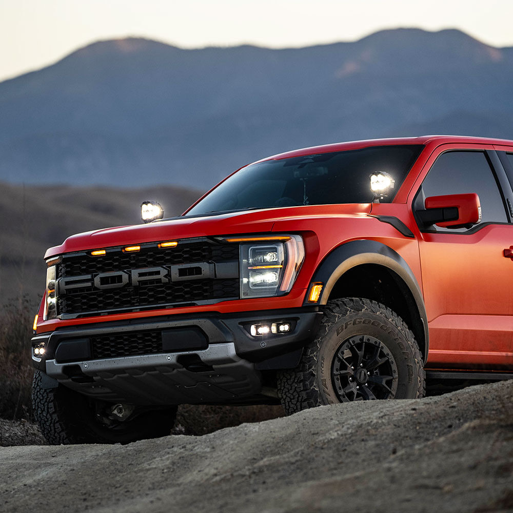 S2 SAE/S2 Clear Pro Fog Pocket Kit Fits 21-On Ford Raptor by Baja Designs