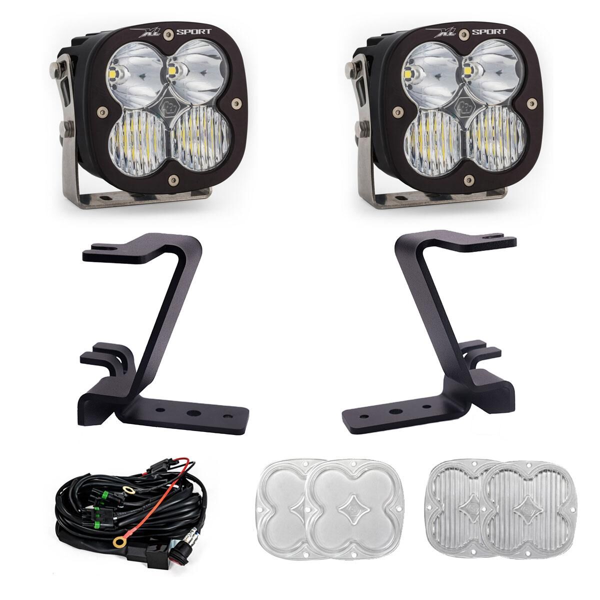 XL Sport A-Pillar Kit 2023-On Ford F-250/350 Super Duty Driving/Combo Clear Toggle Wiring - 448210