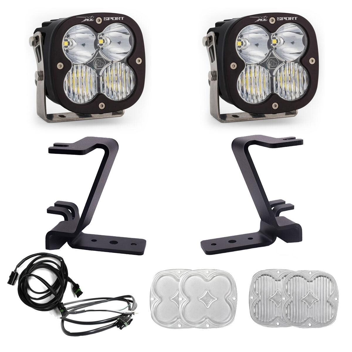 XL Sport A-Pillar Kit 2023-On Ford F-250/350 Super Duty Driving/Combo Clear Upfitter Wiring - 448210UP