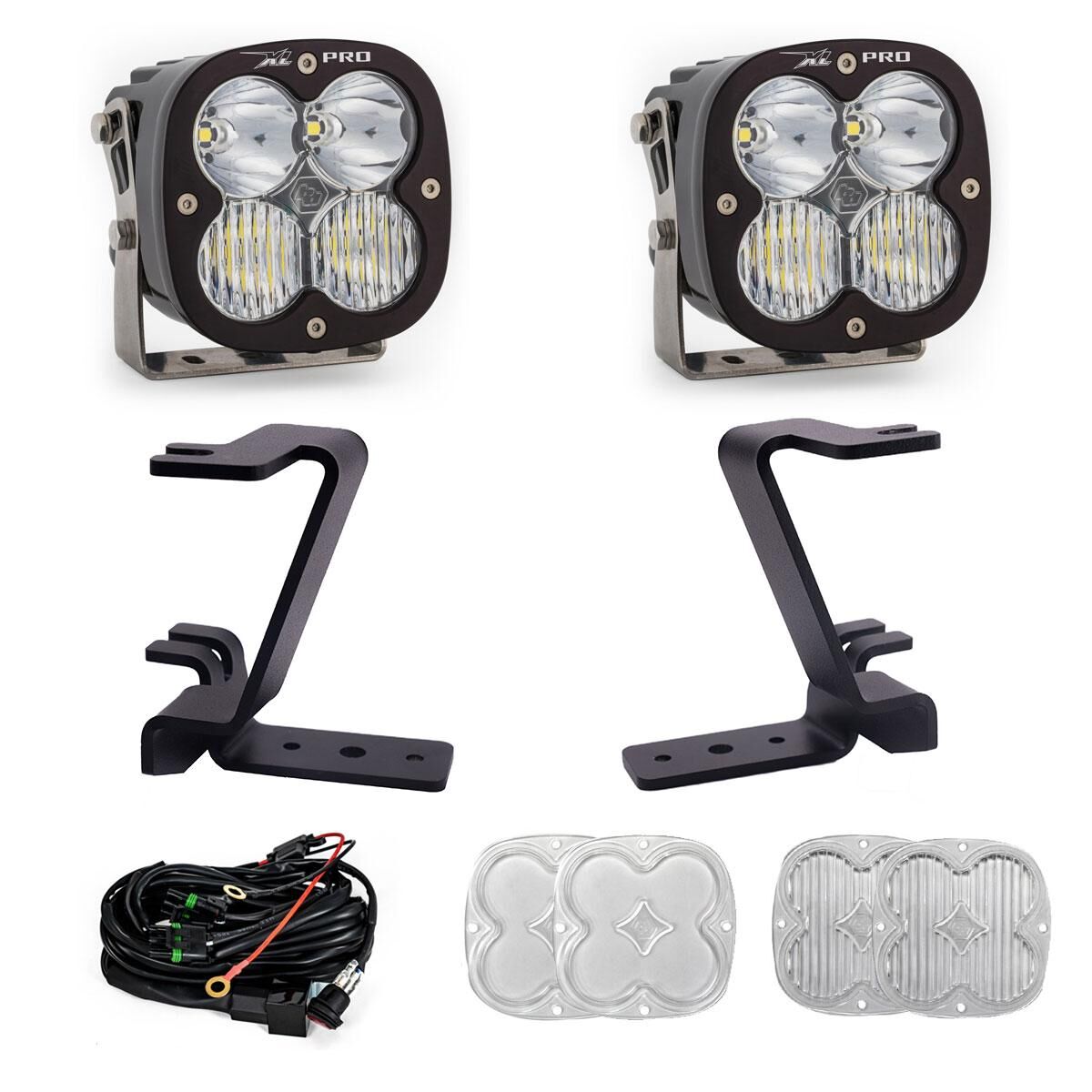 XL Pro A-Pillar Kit 2023-On Ford F-250/350 Super Duty Driving/Combo Clear Toggle Wiring - 448211