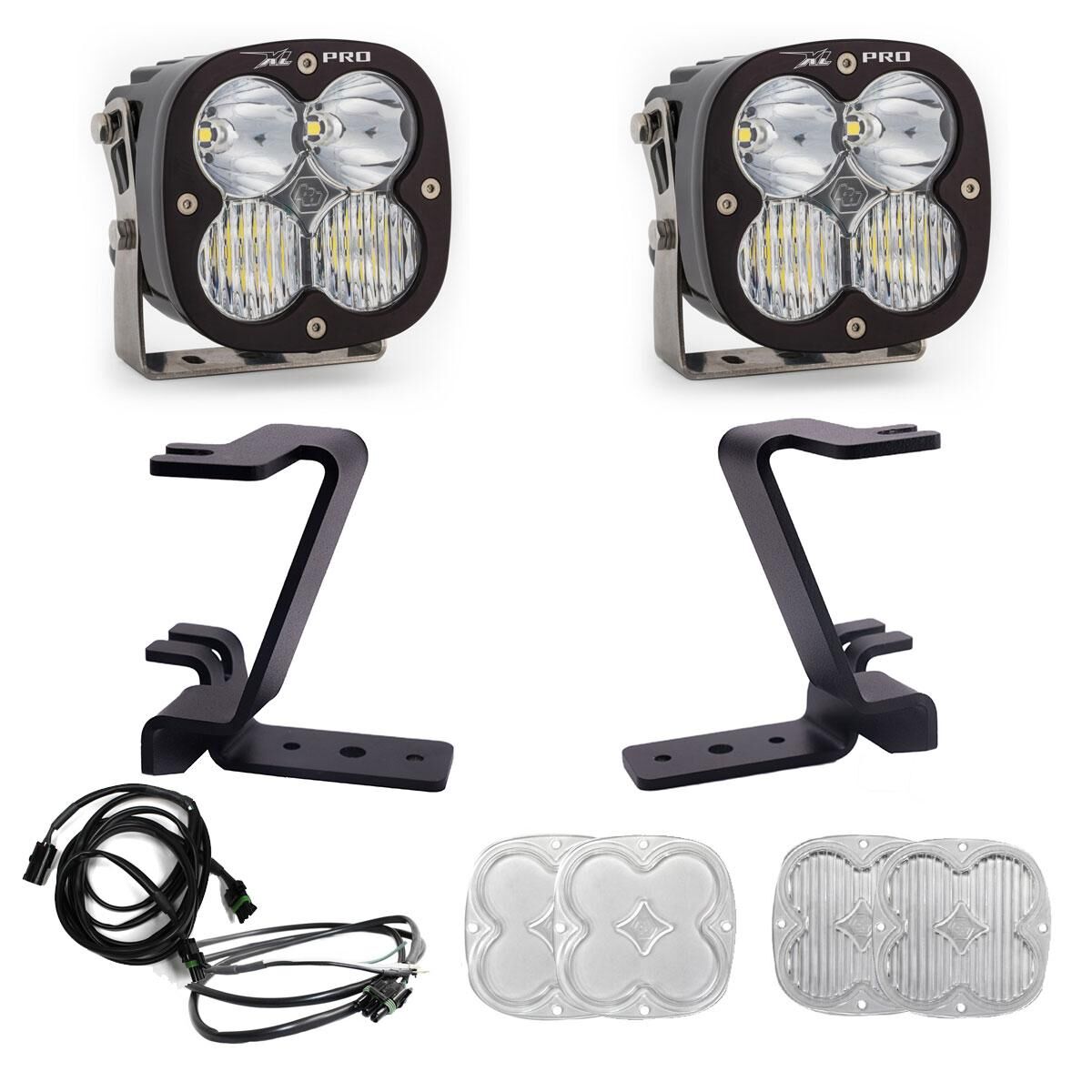 XL Pro A-Pillar Kit 2023-On Ford F-250/350 Super Duty Driving/Combo Clear Upfitter Wiring - 448211UP