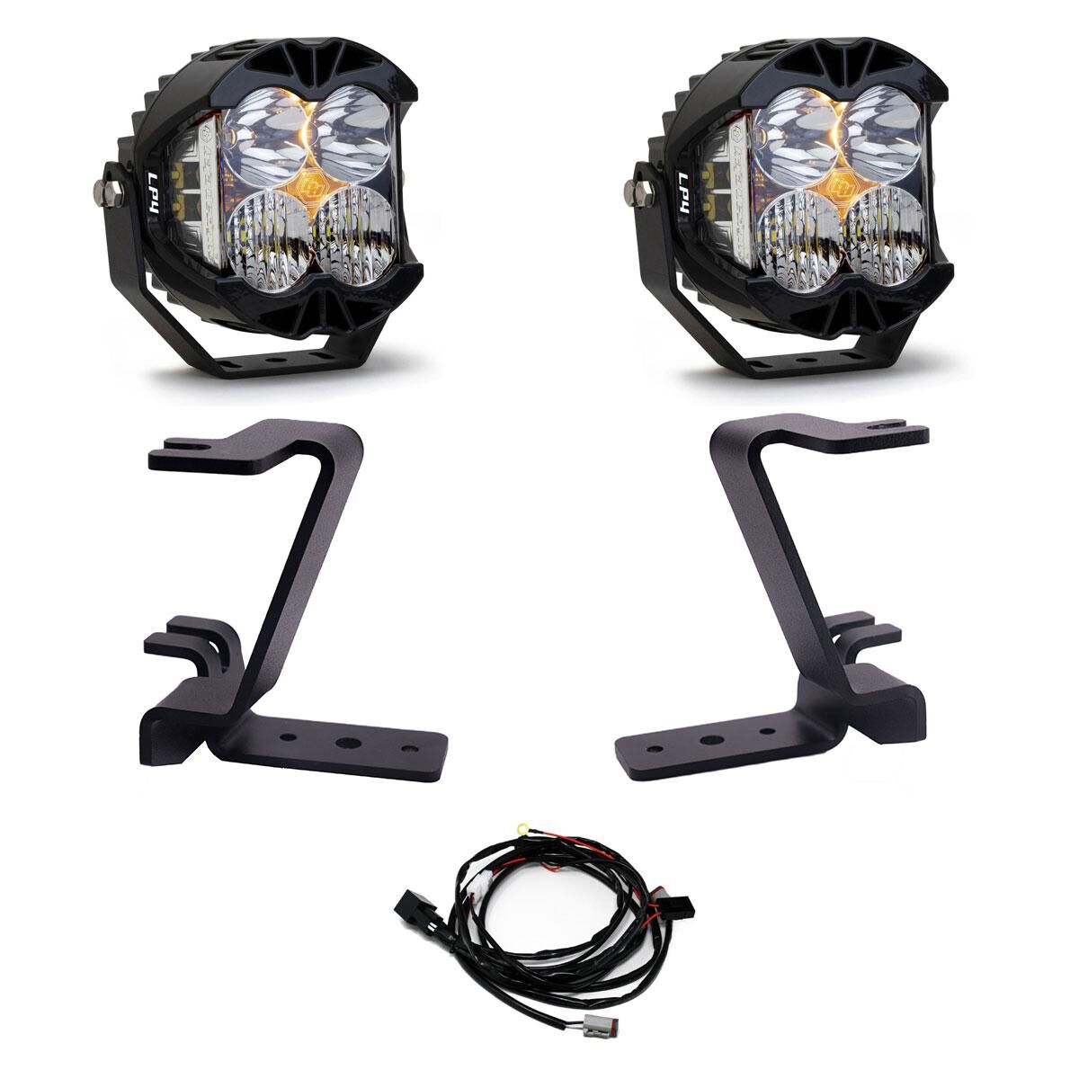LP4 A-Pillar Kit 2023-On Ford F-250/350 Super Duty Driving/Combo Clear Toggle Wiring - 448213