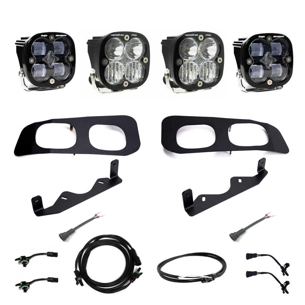 Squadron SAE/Pro Fog Pocket Kit 23-On Ford F-250/350 Super Duty SAE Fog Clear Upfitter Wiring - 448227UP