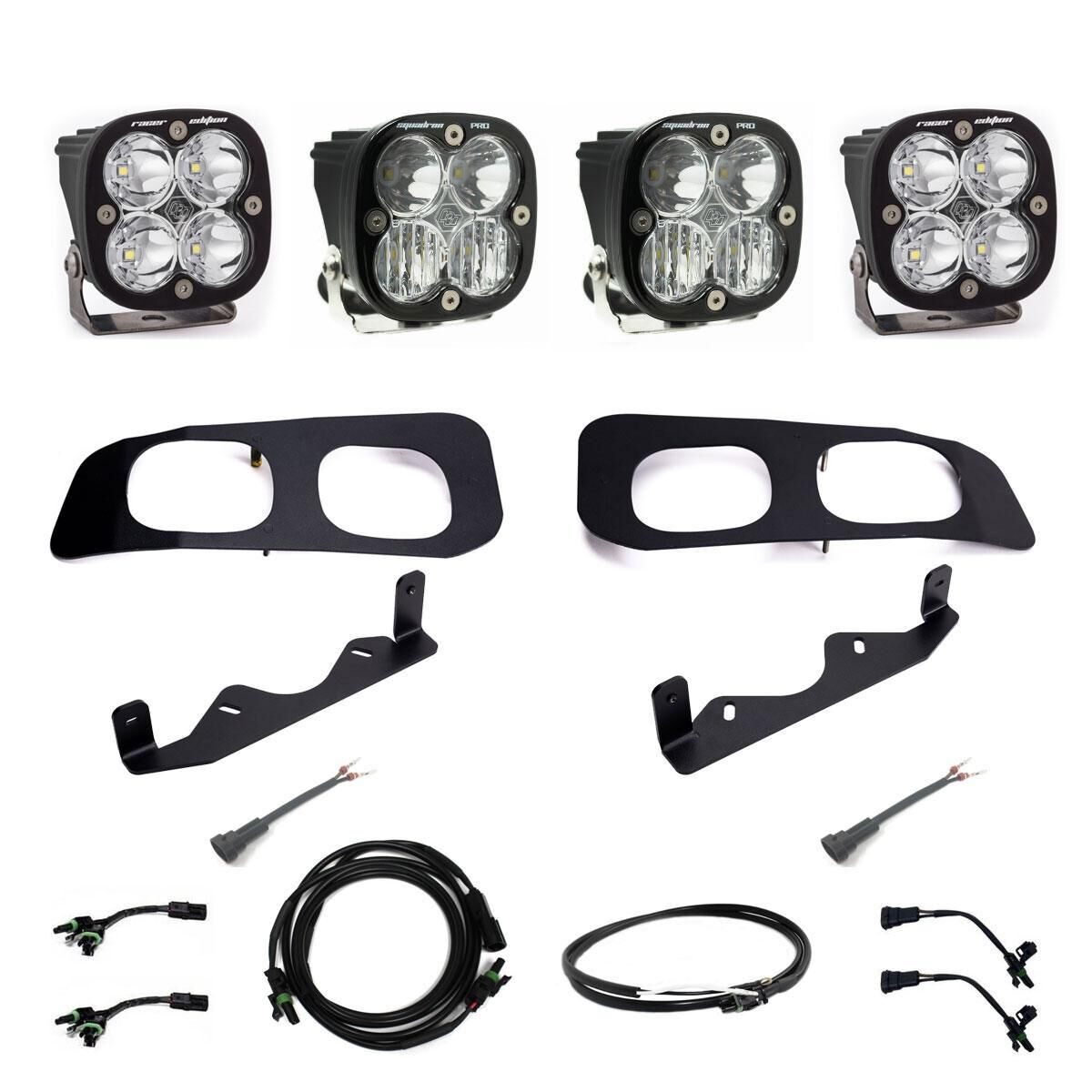 Ford Super Duty 2023-On Dual Unlimited Fog Pocket Upfitter Kit by Baja Designs - 448255UP