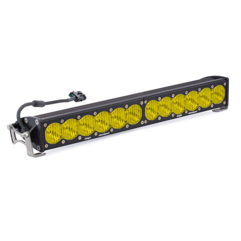 20 Inch LED Light Bar Single Baja Amber Straight Wide Driving Combo Pattern OnX6 by Baja Designs - 452014