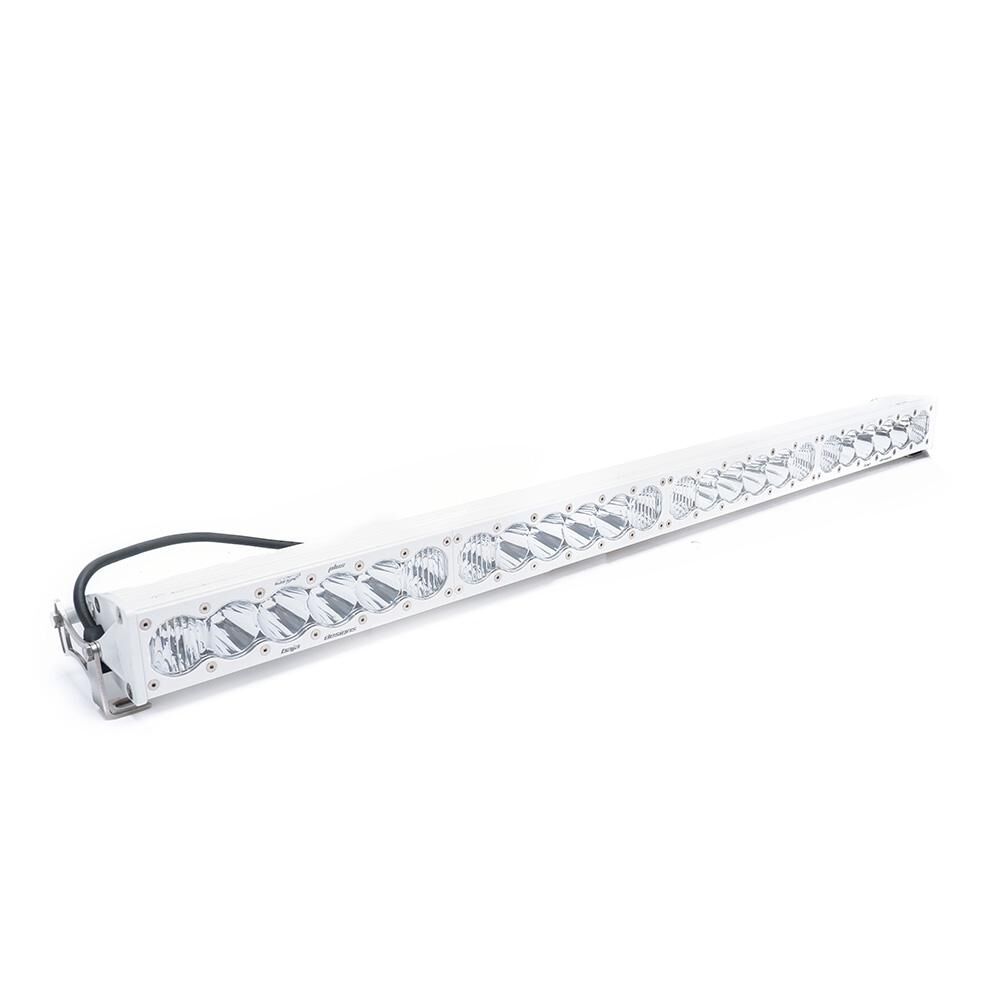 OnX6+ White Straight LED Light Bar (40 Inch; Driving/Combo; Clear) by Baja Designs - 454003WT