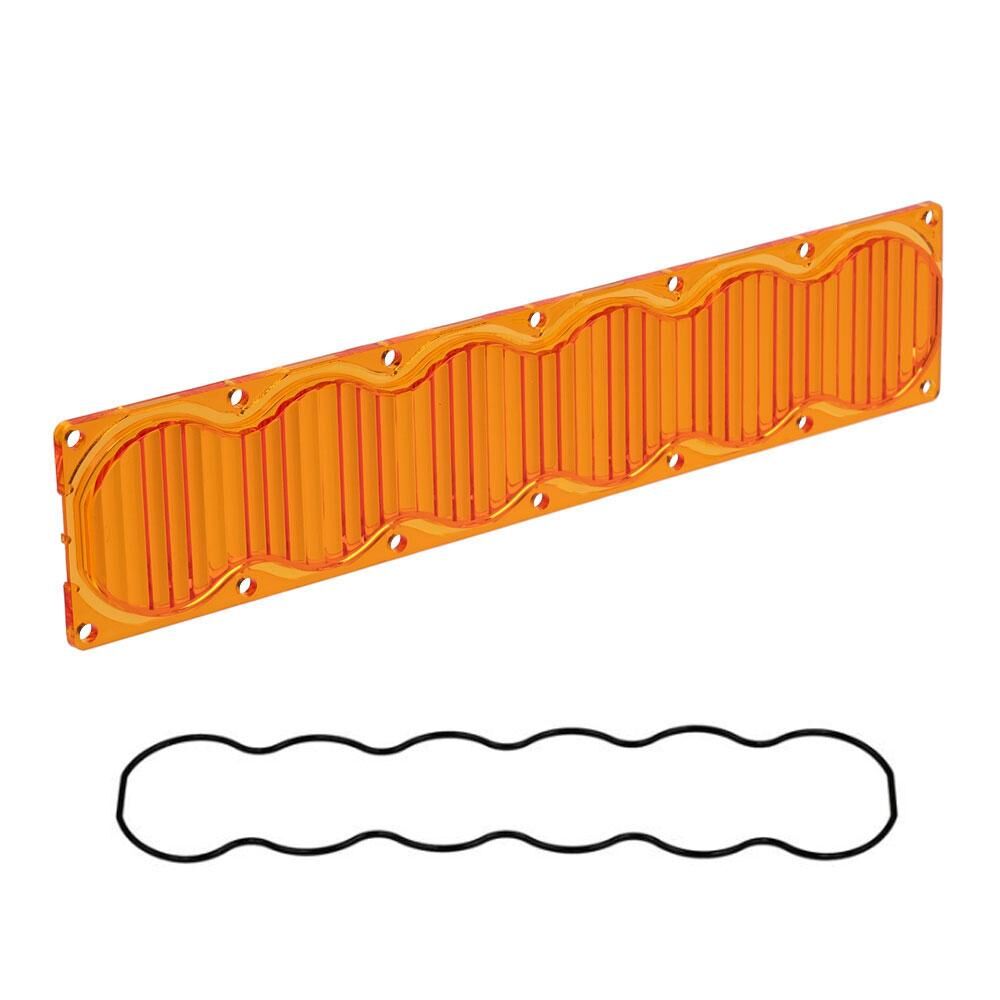 OnX6 Light Bar Lens Kit (10 Inch; Wide Cornering; Factory Amber) by Baja Designs - 458119