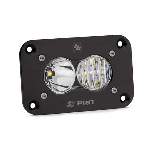 LED Work Light Flush Mount Clear Lens Driving Combo Pattern S2 Pro by Baja Designs - 481003