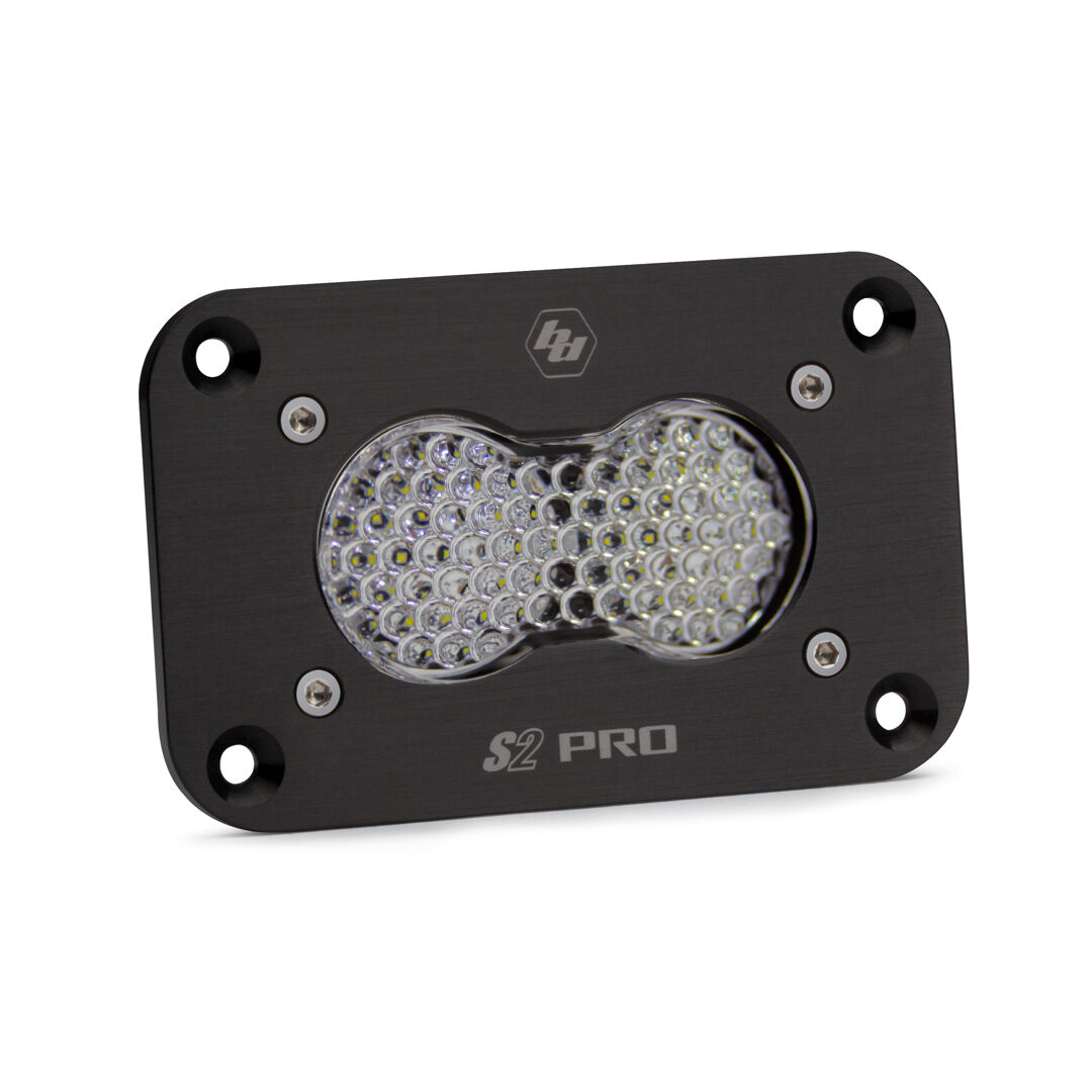 LED Work Light Flush Mount Clear Lens Work/Scene Pattern S2 Pro by Baja Designs - 481006
