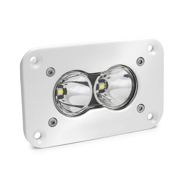 LED Work Light Flush Mount Clear Lens Work/Scene Pattern White S2 Pro by Baja Designs - 481006WT