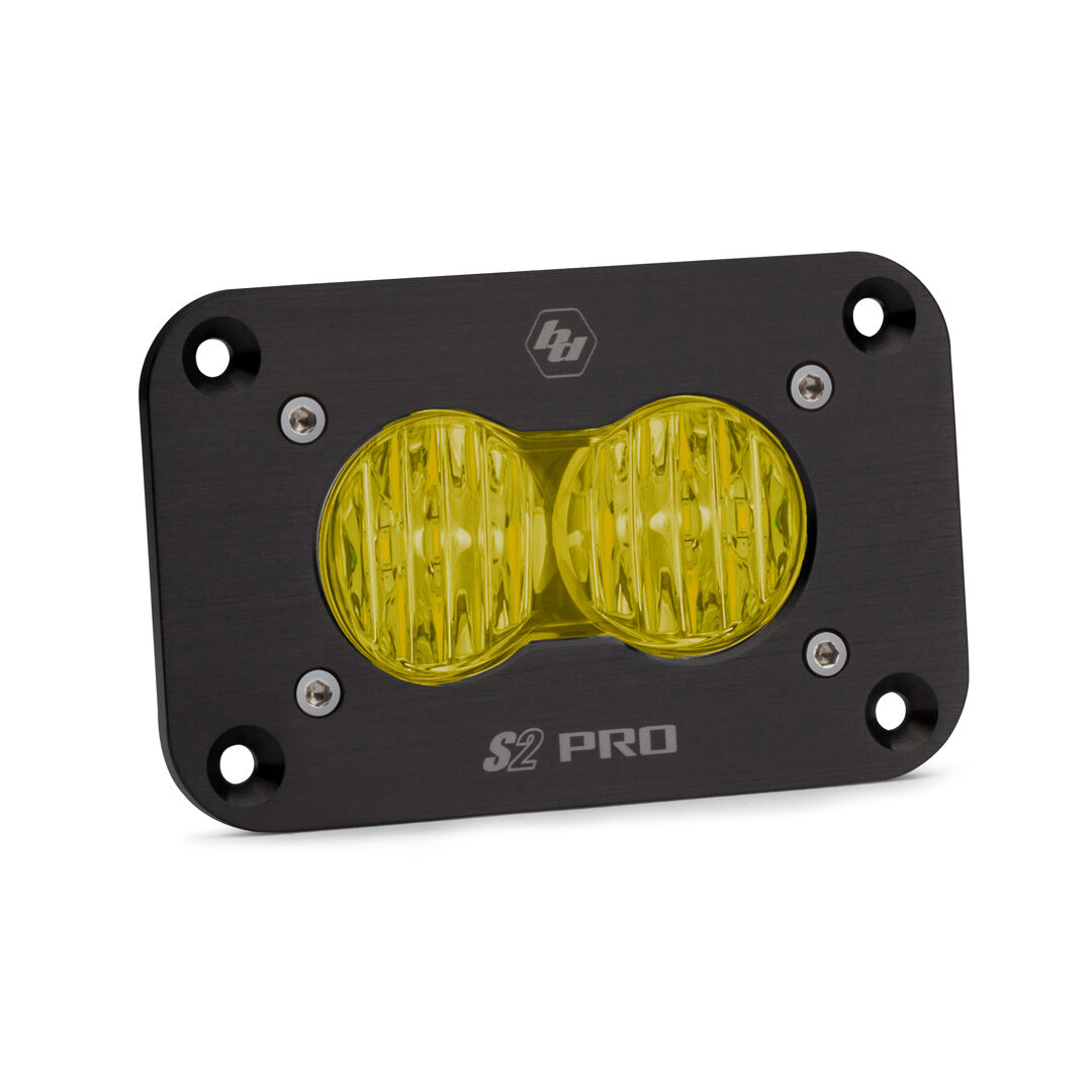 LED Wide Cornering Baja Amber Flush Mount S2 Pro by Baja Designs - 481015