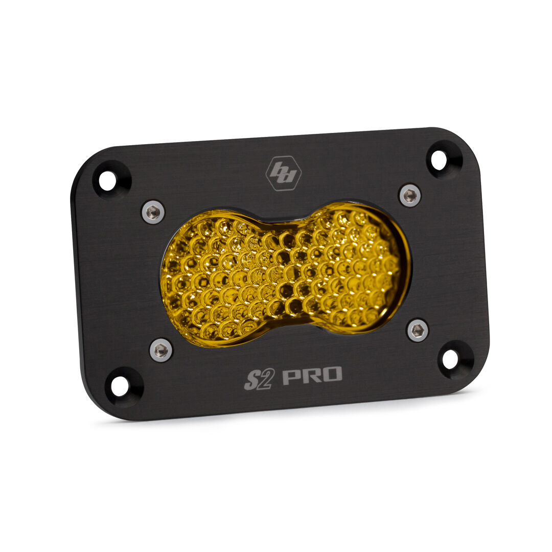 LED Work Light Flush Mount Baja Amber Lens Work/Scene Pattern S2 Pro by Baja Designs - 481016