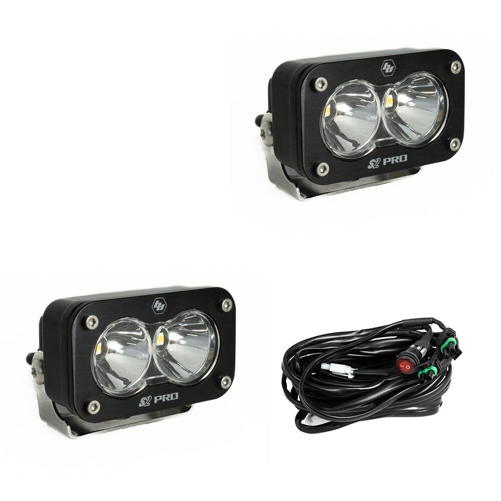 LED Light Pods Spot Pattern Pair S2 Pro Series by Baja Designs - 487801