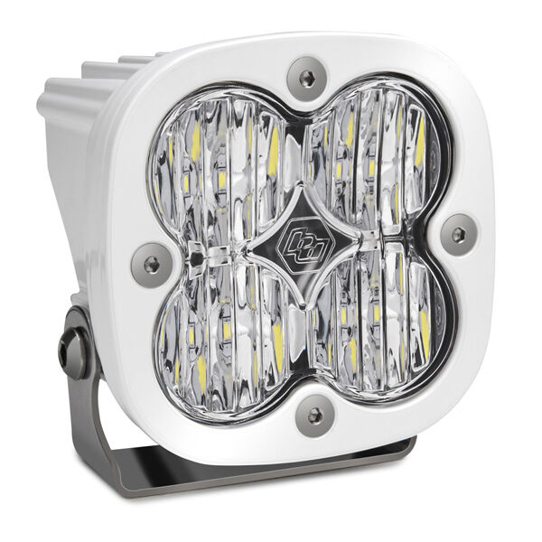 LED Light Pod White Clear Lens Wide Cornering Pattern Squadron Pro by Baja Designs - 490005WT