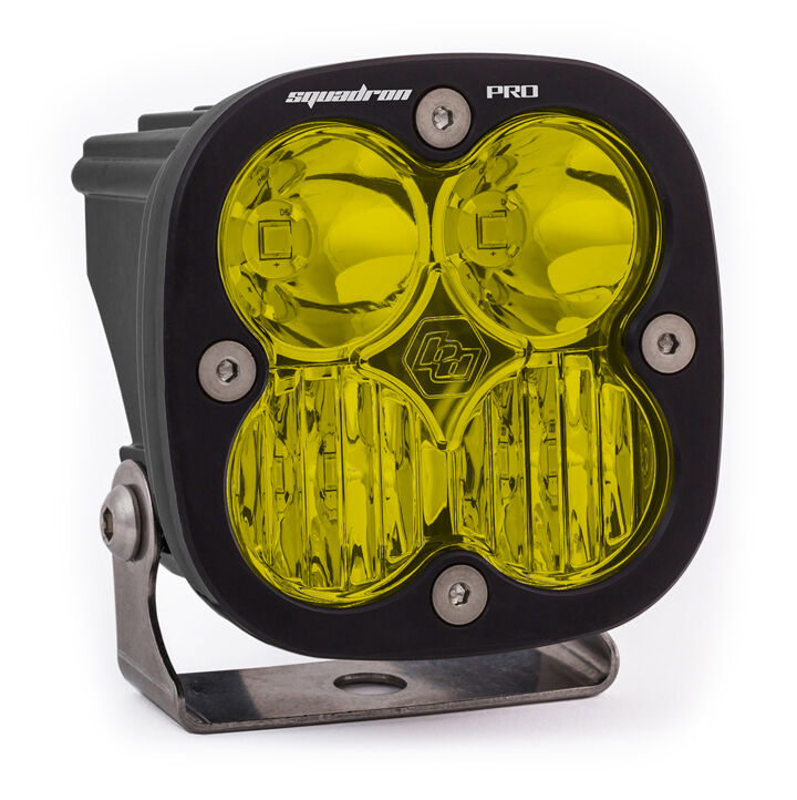 LED Light Pod Black Baja Amber Lens Driving/Combo Pattern Squadron Pro by Baja Designs - 490013