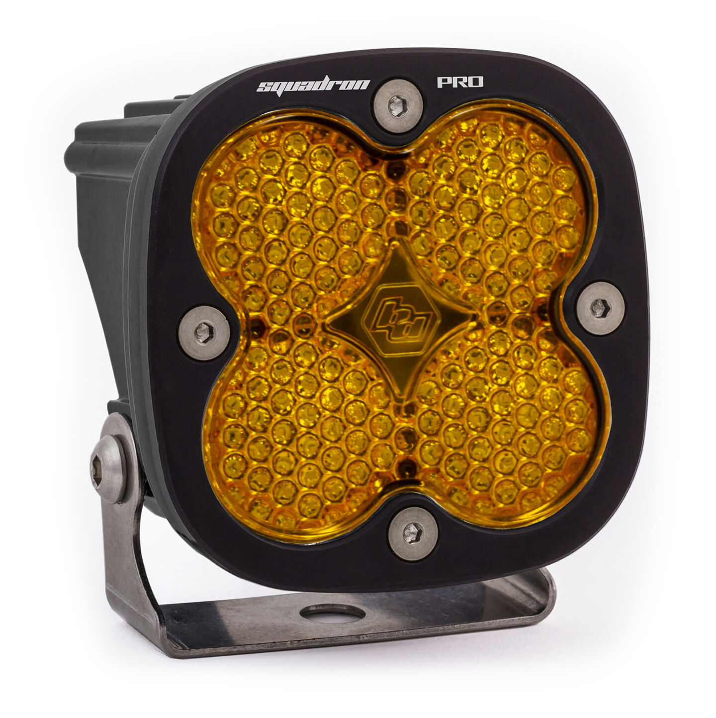 LED Light Pod Black Baja Amber Lens Work/Scene Pattern Squadron Pro by Baja Designs - 490016