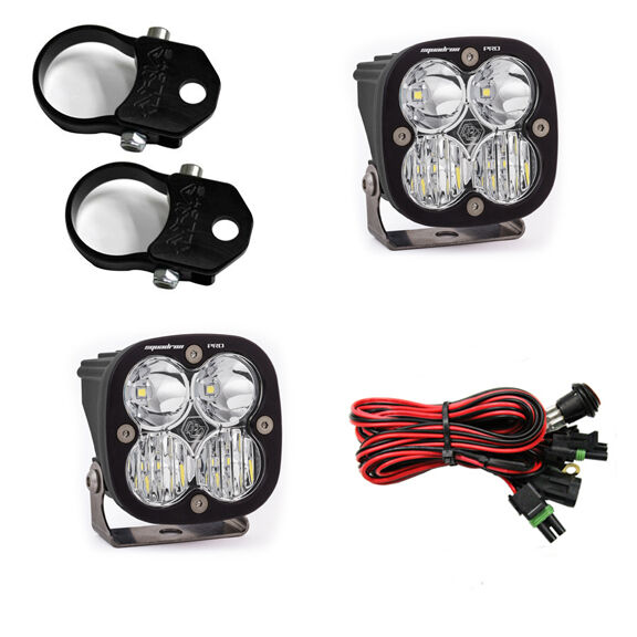 LED Light Pods Kit W/A Pillar Mounts 1.75 Inch Harness Squadron Pro by Baja Designs - 497101