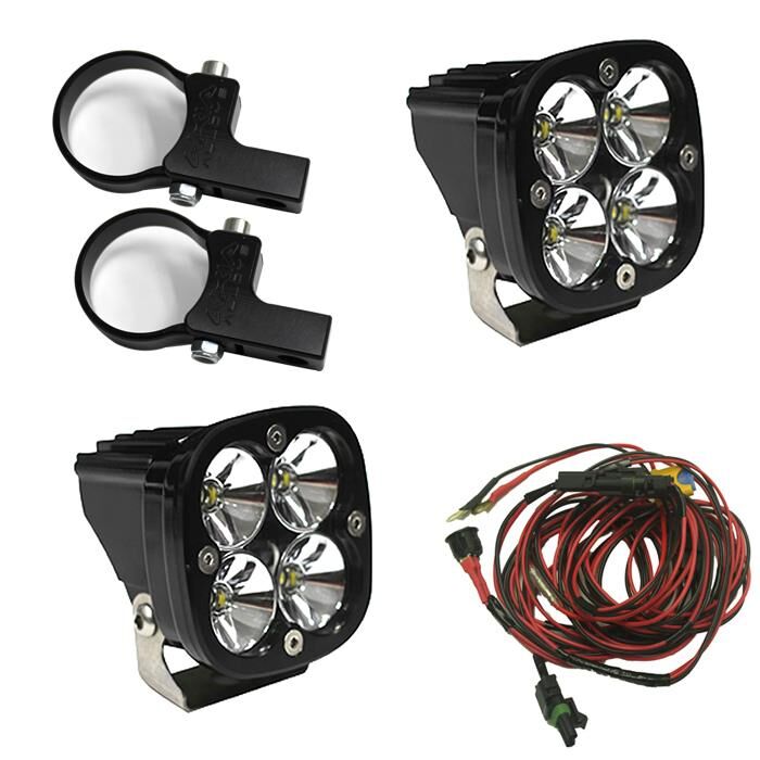 LED Light Pods Kit W/Horiz Mounts 2.00 Inch Harness Squadron Pro by Baja Designs - 497105