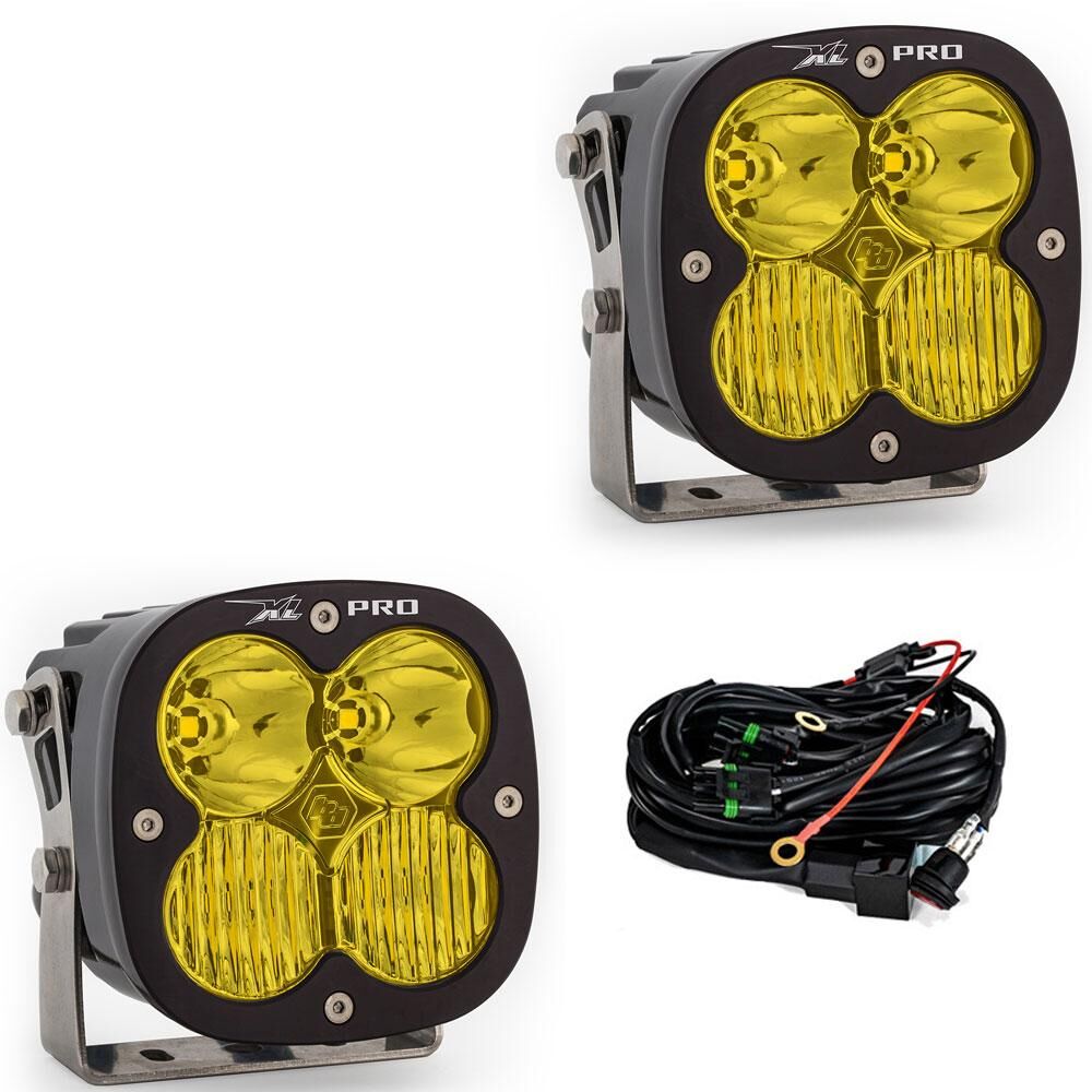 LED Light Pods Baja Amber Lens Driving Combo Pattern Pair XL Pro Series by Baja Designs - 507813