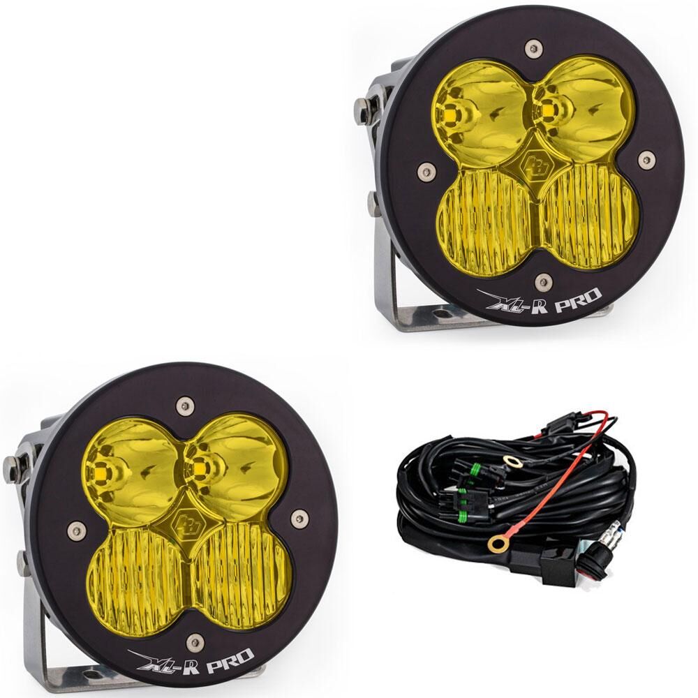 LED Light Pods Baja Amber Lens Driving Combo Pattern Pair XL R Pro Series by Baja Designs - 537813