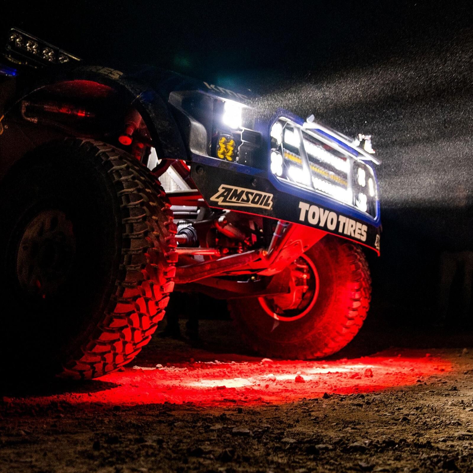 S2 Red LED Auxiliary Light Pod Spot Red Baja Desgins