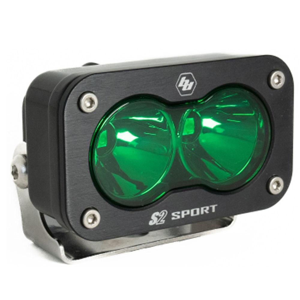 LED Work Light Green Lens Spot Pattern S2 Sport by Baja Designs - 540001GR