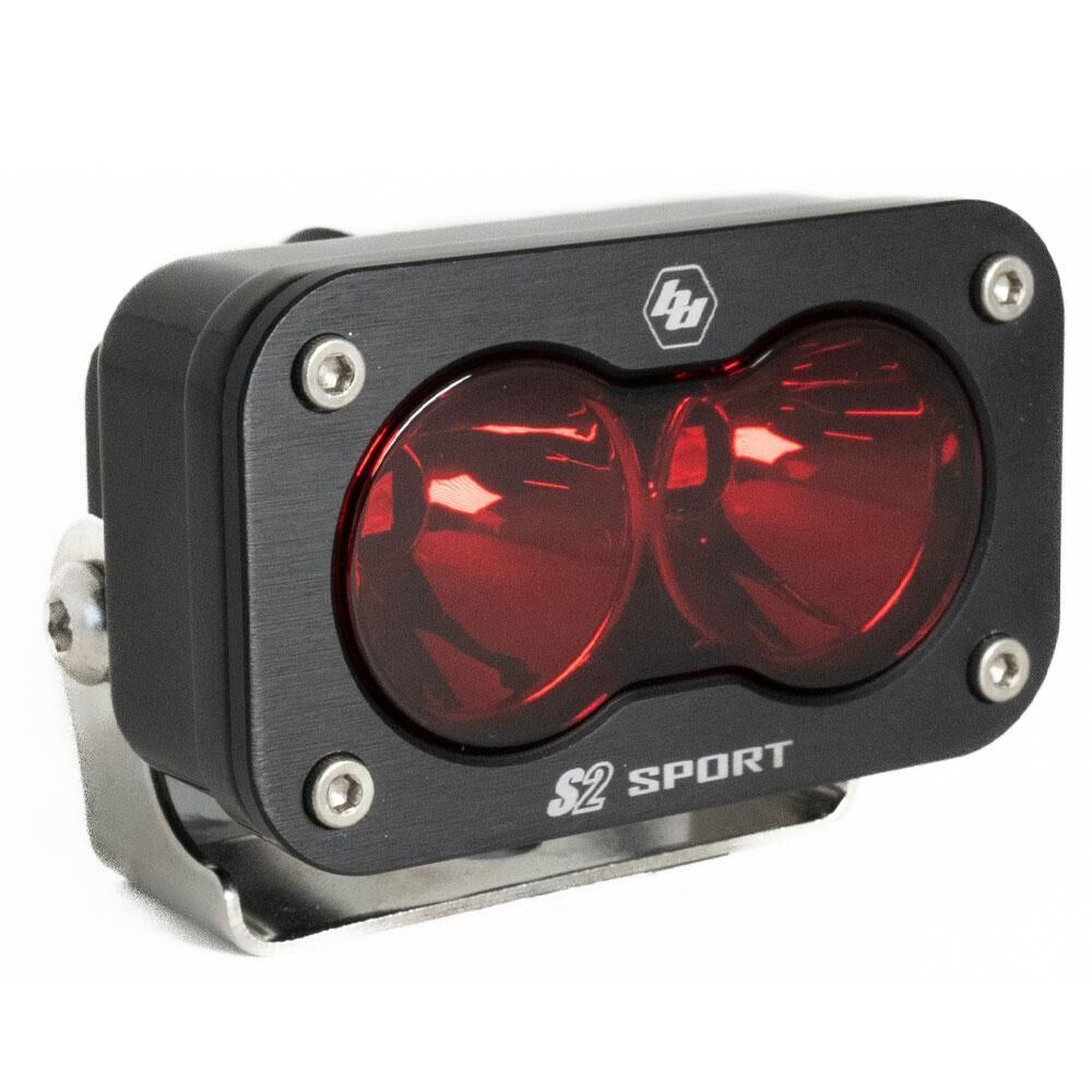 LED Work Light Red Lens Spot Pattern S2 Sport by Baja Designs - 540001RD