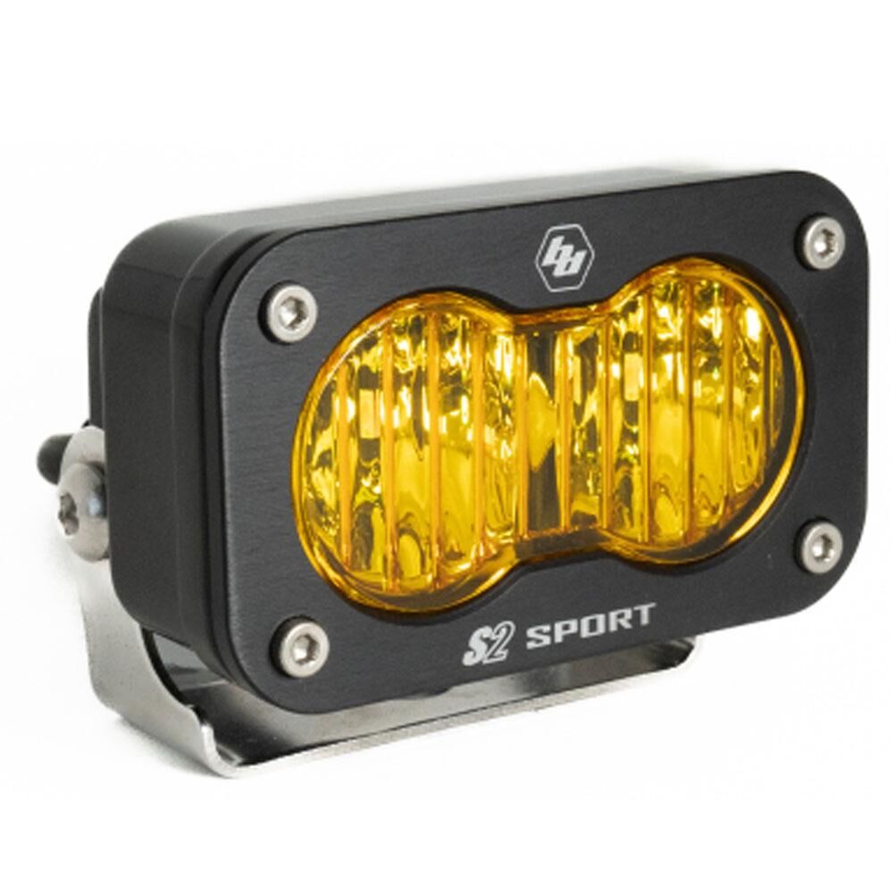 LED Work Light Baja Amber Lens Wide Cornering Pattern Each S2 Sport by Baja Designs - 540015