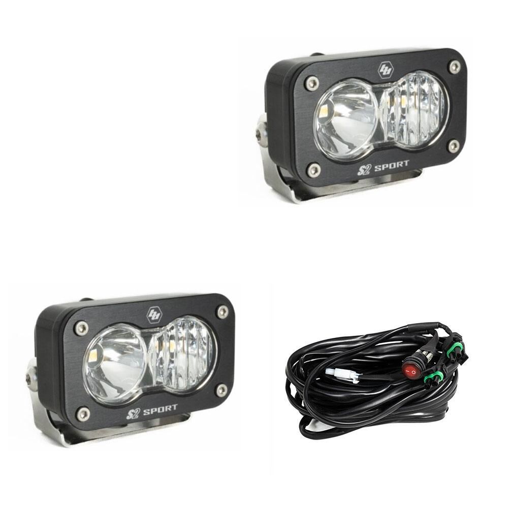 LED Work Light Clear Lens Driving Combo Pattern Pair S2 Sport by Baja Designs - 547803