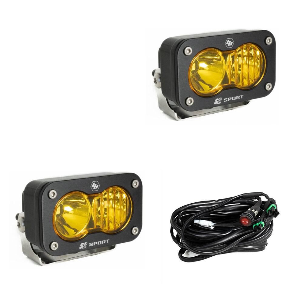 LED Work Light Baja Amber Lens Driving Combo Pattern Pair S2 Sport by Baja Designs - 547813