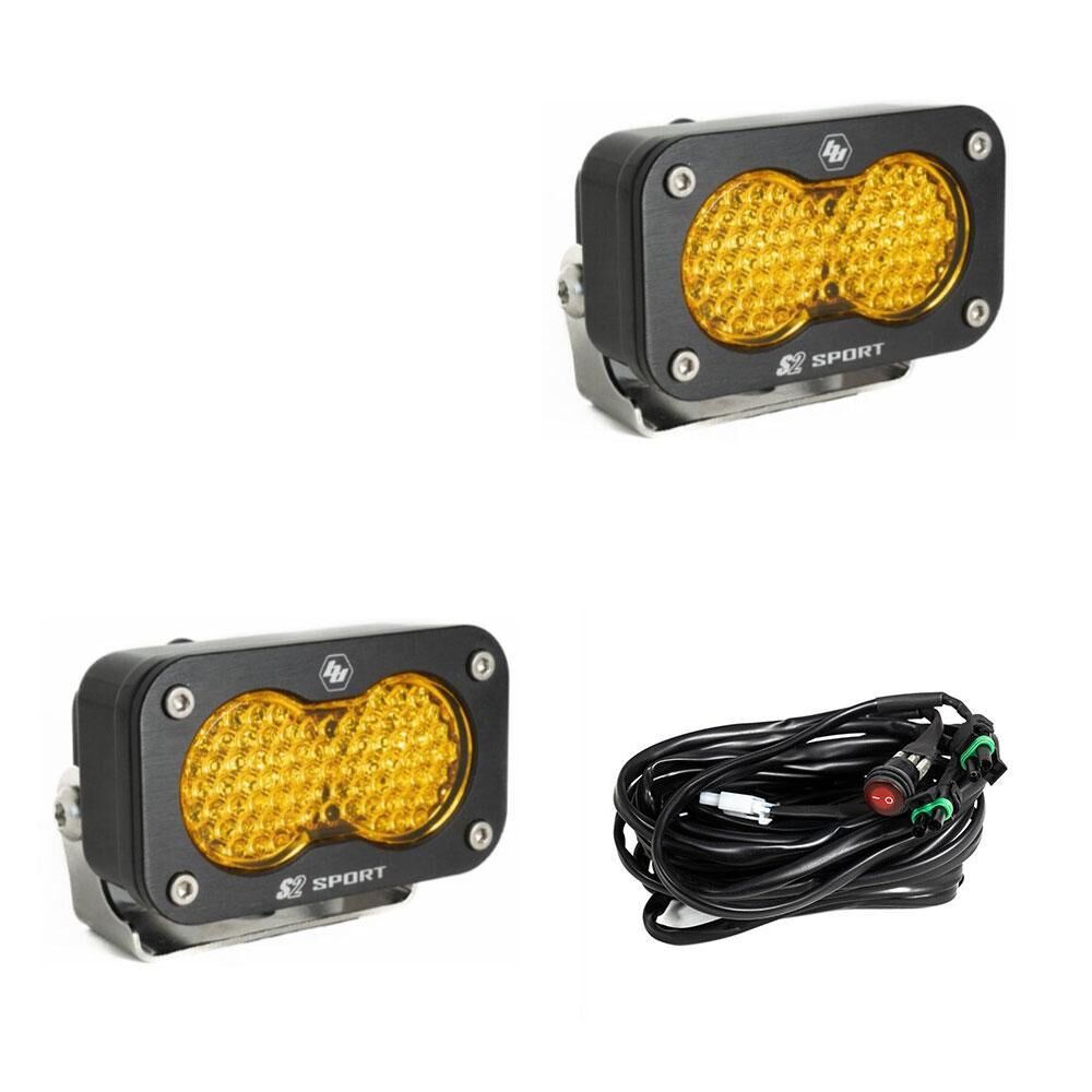 LED Work Light Baja Amber Lens Work/Scene Pattern Pair S2 Sport by Baja Designs - 547816