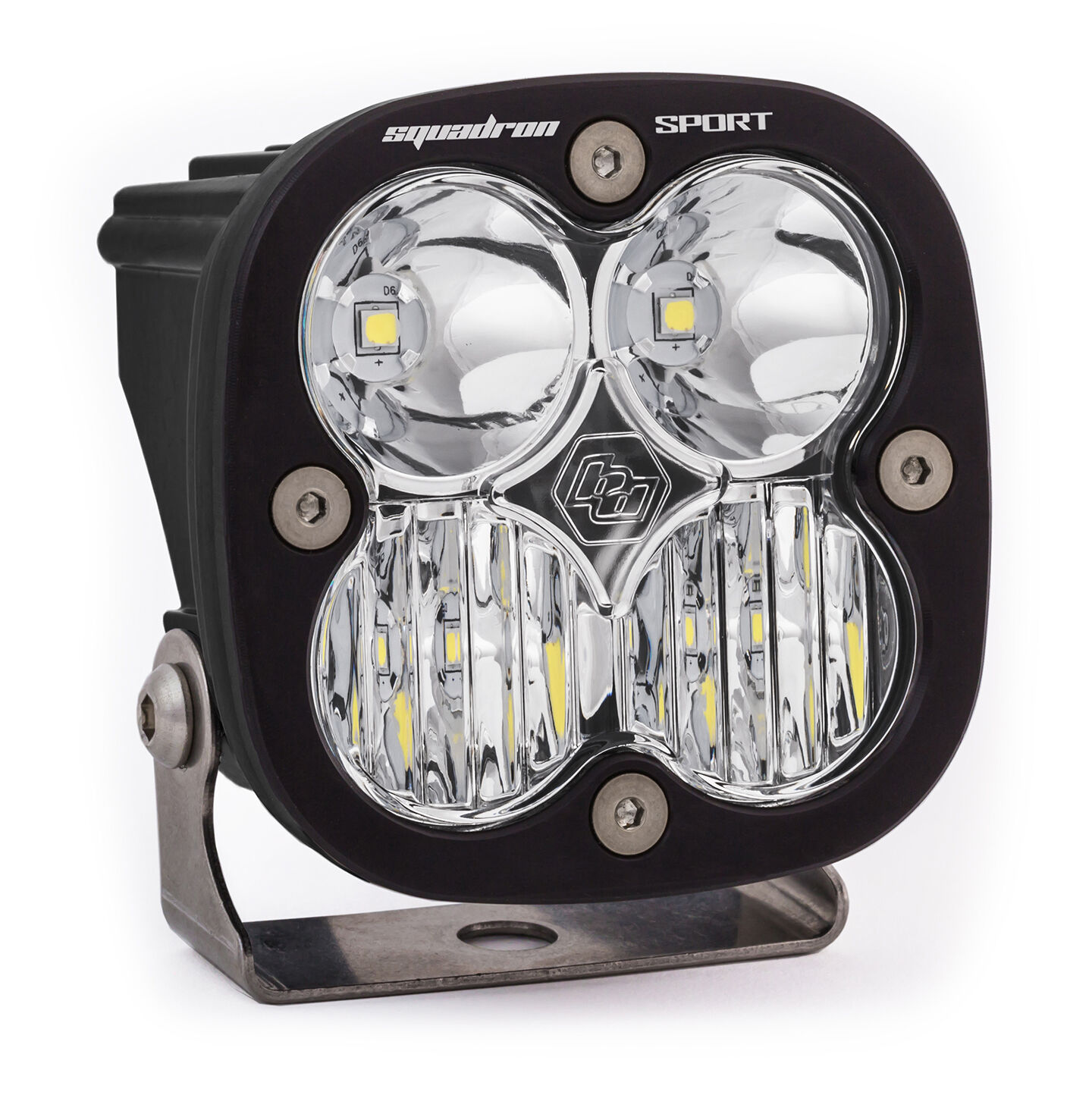 LED Light Pod Driving/Combo Pattern Clear Black Squadron Sport by Baja Designs - 550003