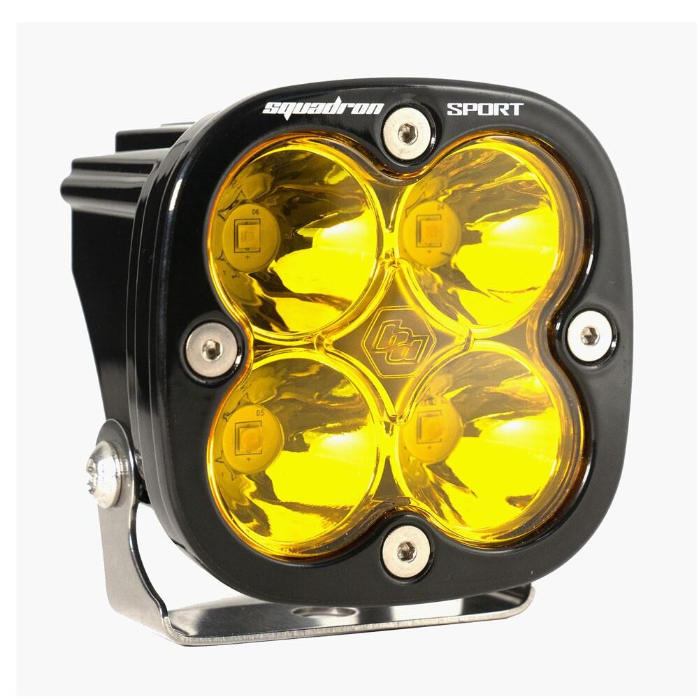 LED Light Pod Spot Pattern Clear Baja Amber Black Squadron Sport by Baja Designs - 550011