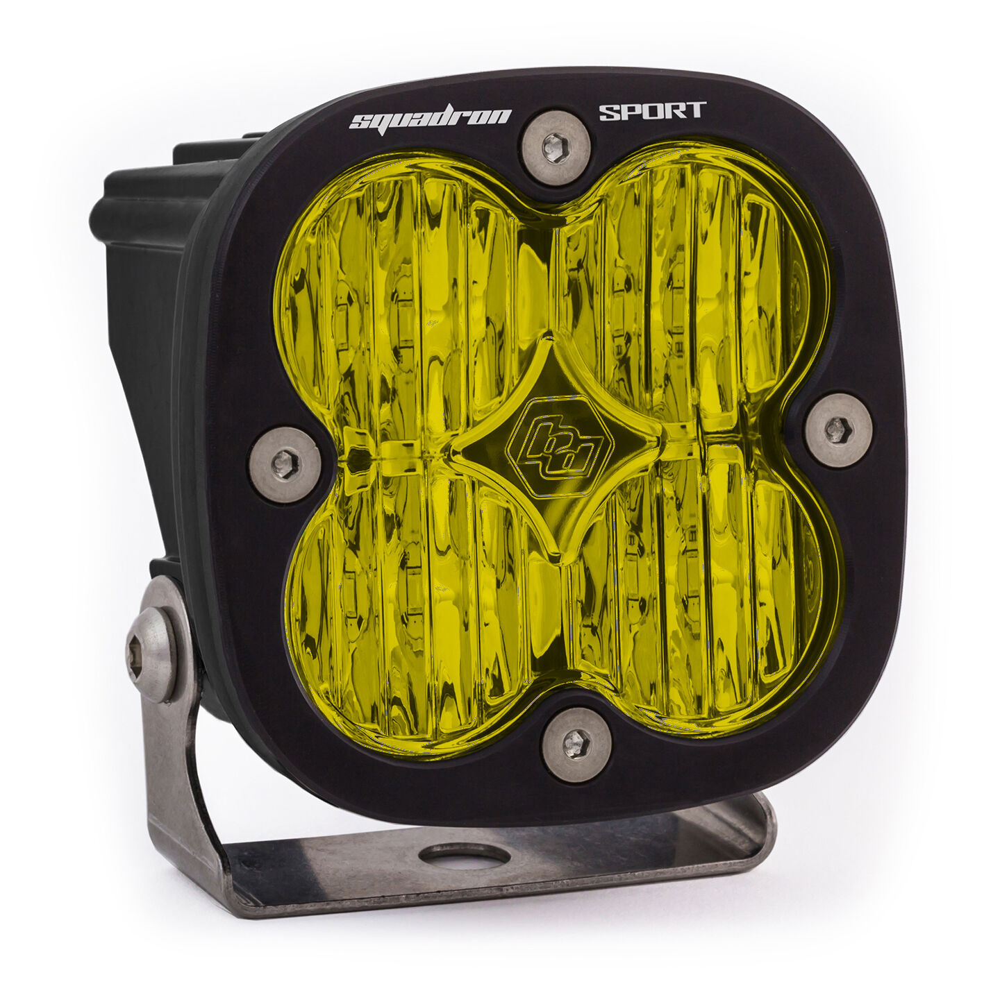 LED Light Pod Wide Cornering Pattern Baja Amber Black Squadron Sport by Baja Designs - 550015