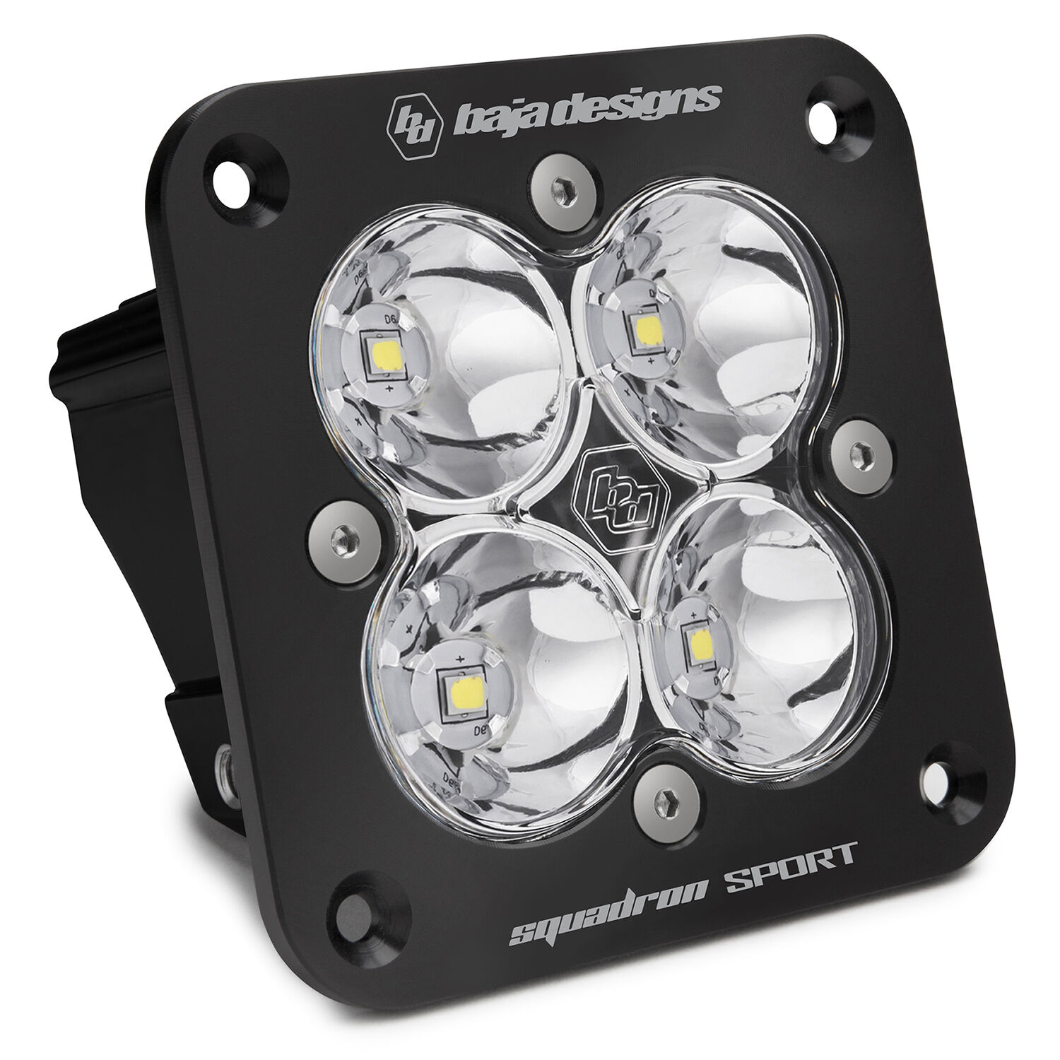 Flush Mount LED Spot Clear Black Squadron Sport by Baja Designs - 551001