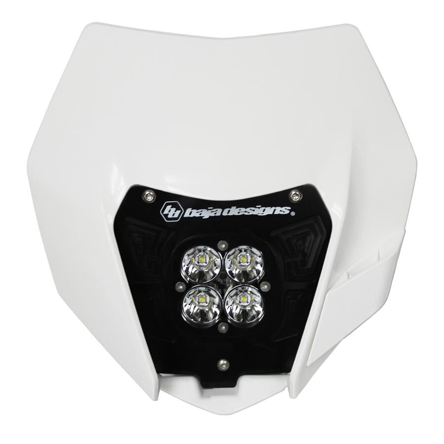 KTM Headlight Kit DC 14-16 w/Headlight Shell White Squadron Sport by Baja Designs - 557091