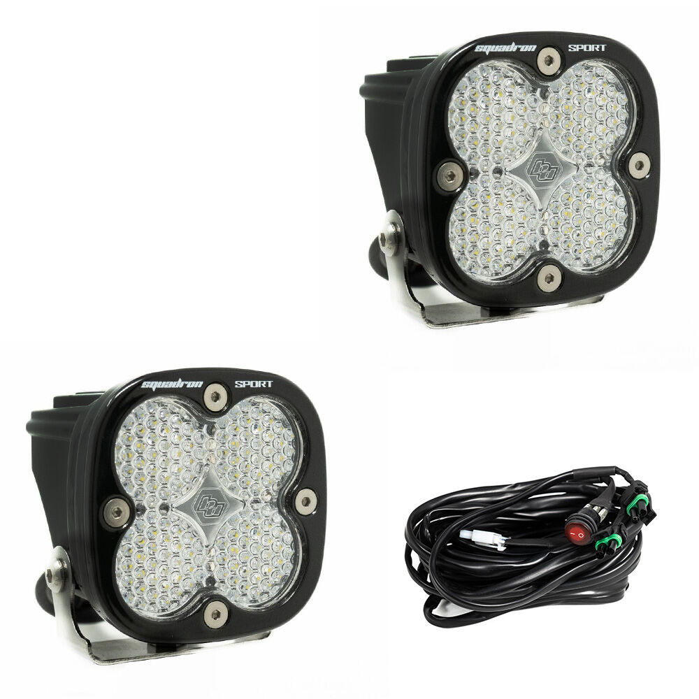 LED Light Pods Clear Lens Work/Scene Pair Squadron Sport by Baja Designs - 557806