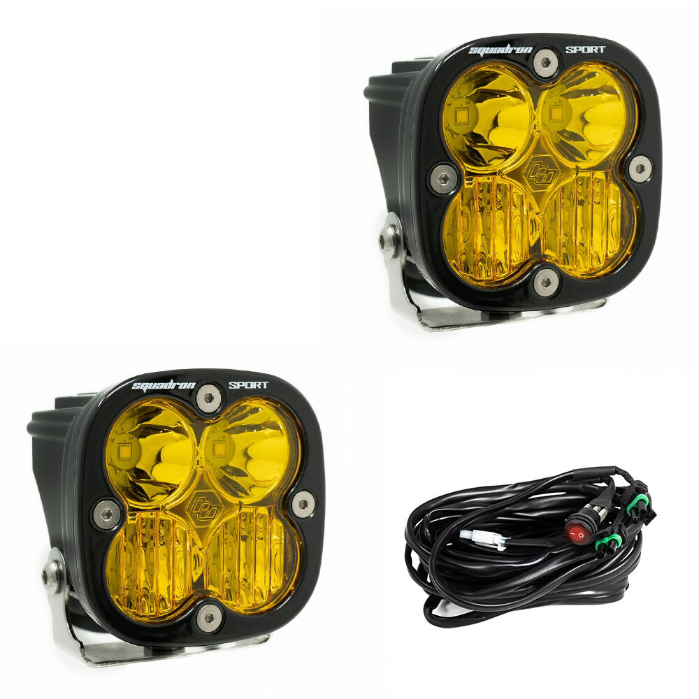 LED Light Pods Baja Amber Lens Driving/Combo Pair Squadron Sport by Baja Designs - 557813