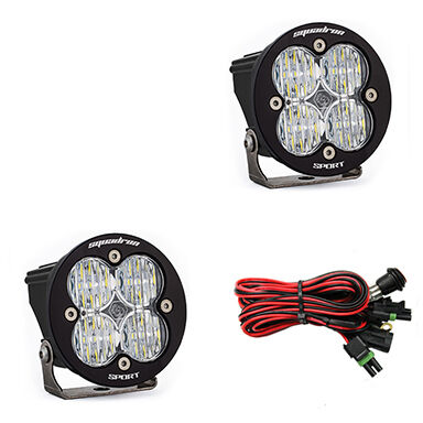 LED Light Pods Clear Lens Wide Cornering Pair Squadron R Sport by Baja Designs - 587805