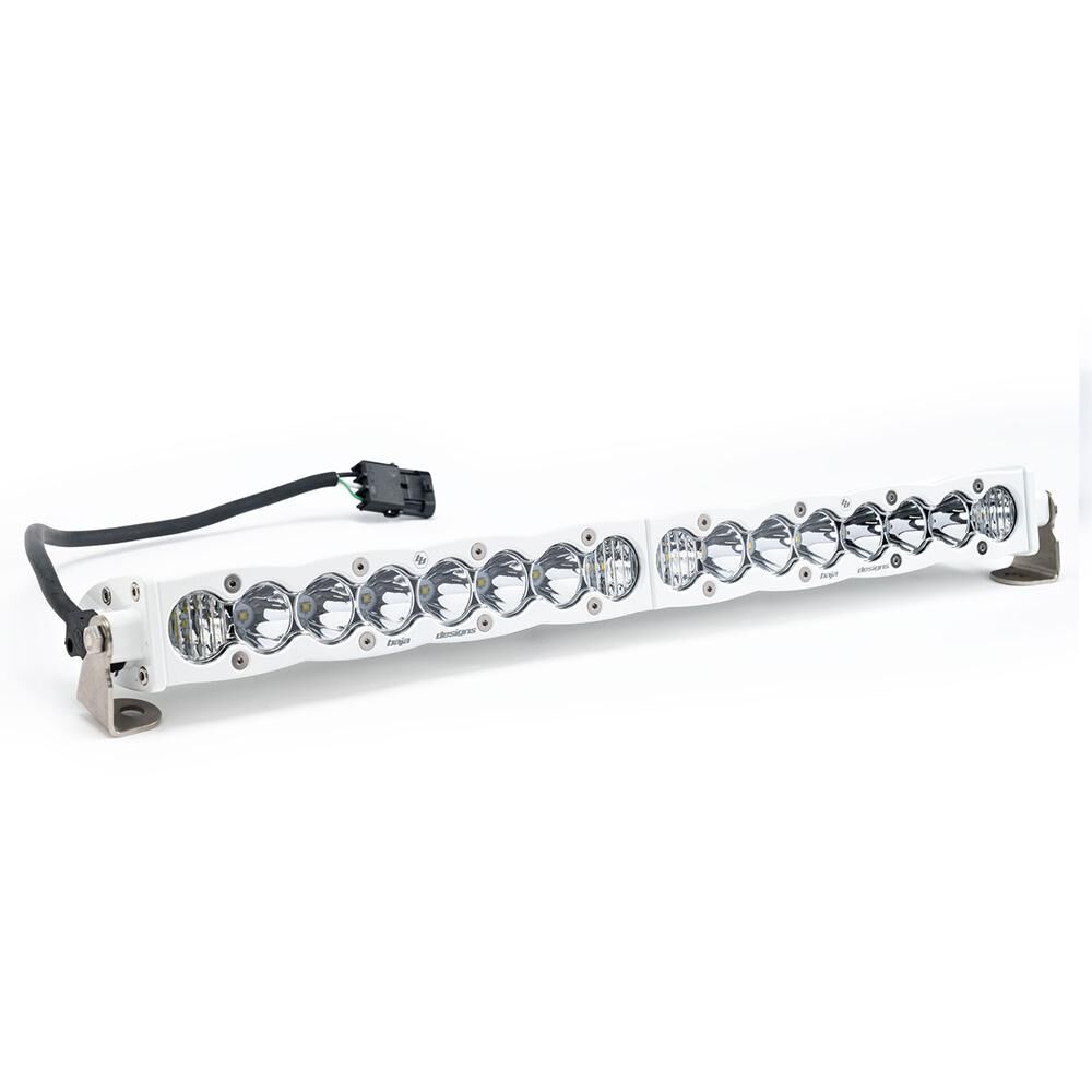 S8 White Straight LED Light Bar (20 Inch; Driving/Combo; Clear) by Baja Designs - 702003WT