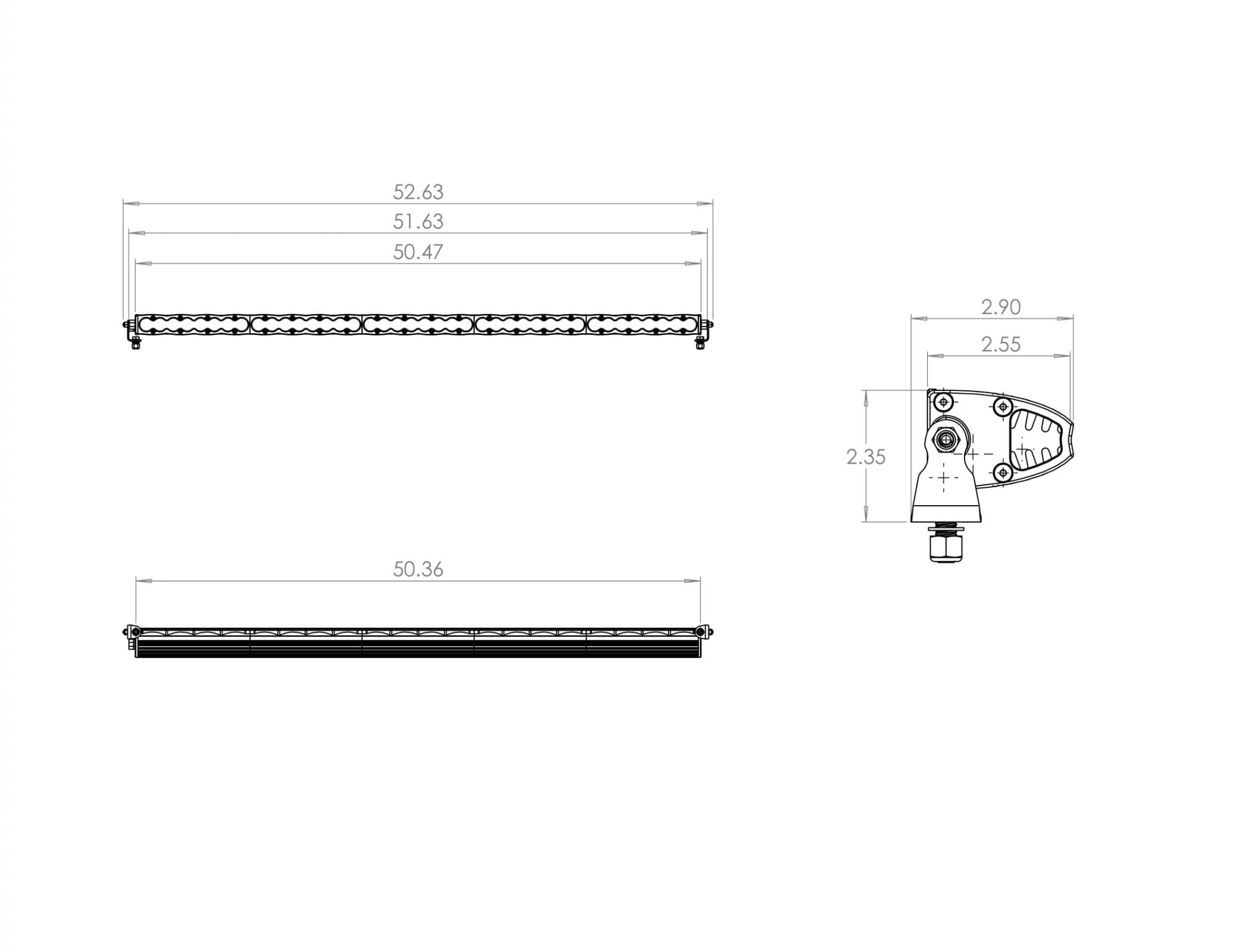 50 Inch LED Light Bar Driving Combo Pattern S8 Series by Baja Designs