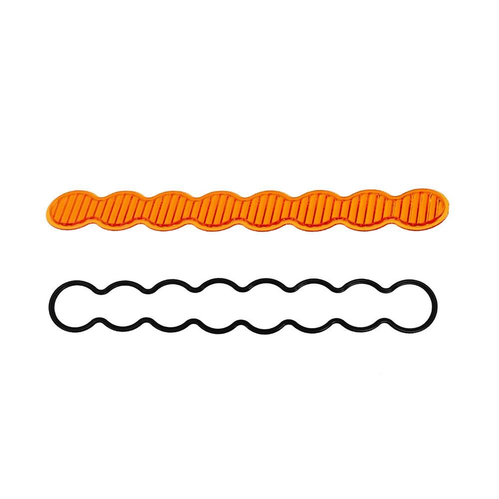 S8 Light Bar Lens Kit 10 Inch Wide Cornering Factory Amber by Baja Designs - 708316