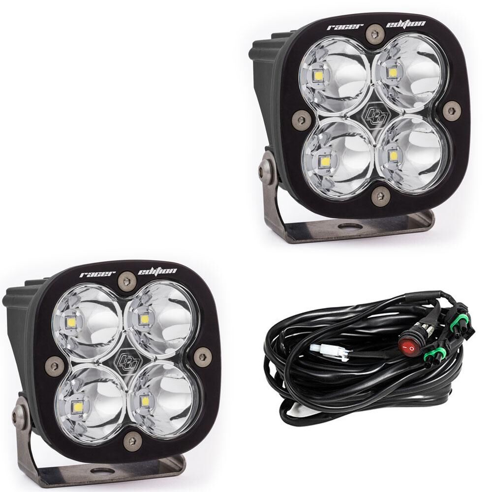 LED Light Pods Clear Lens Spot Pair Squadron Racer Edition by Baja Designs - 727801