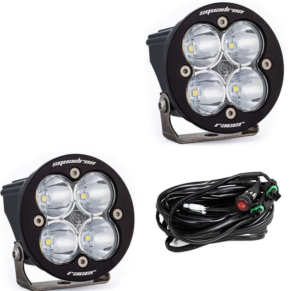 LED Light Pods Clear Lens Spot Pair Squadron R Racer Edition by Baja Designs - 737801