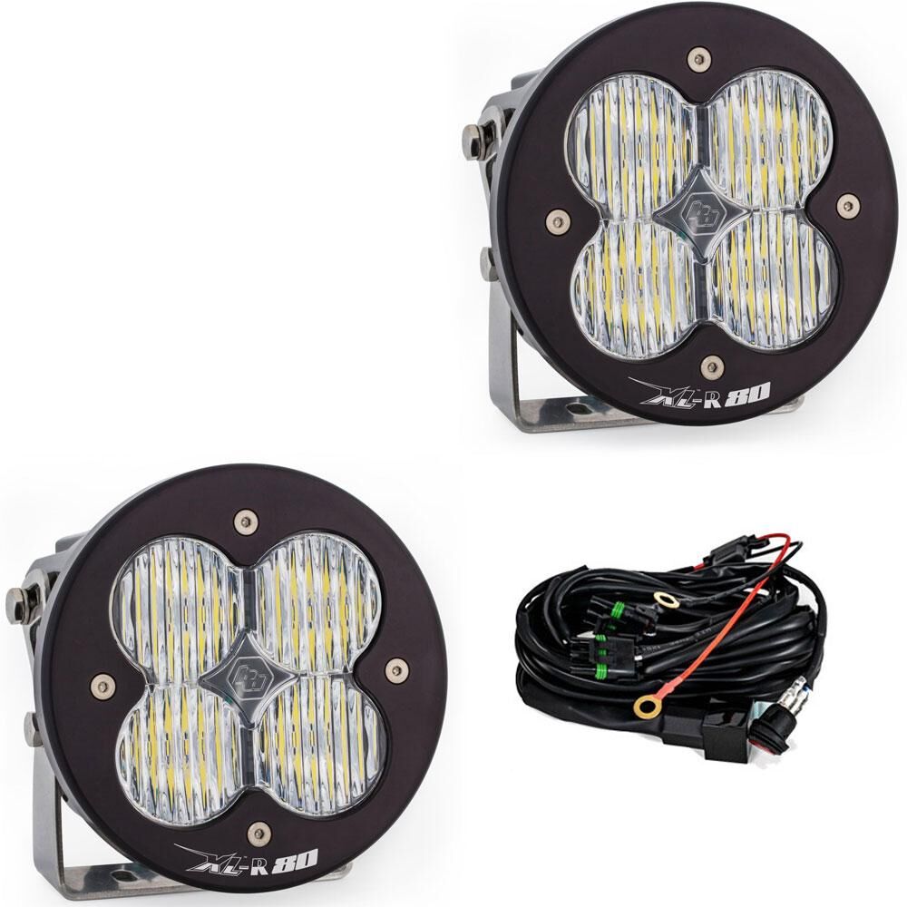LED Light Pods Wide Cornering Pattern Pair XL R 80 Series by Baja Designs - 767805