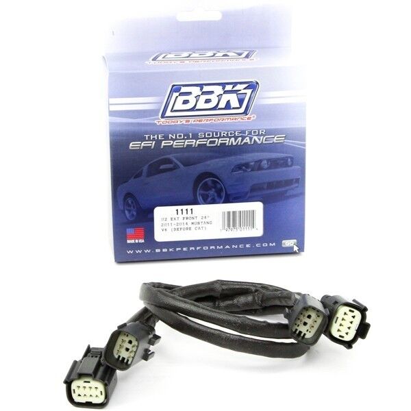 2011-2014 Ford Mustang V6 Front O2 Extensions - 24 In. by BBK Performance - 1111