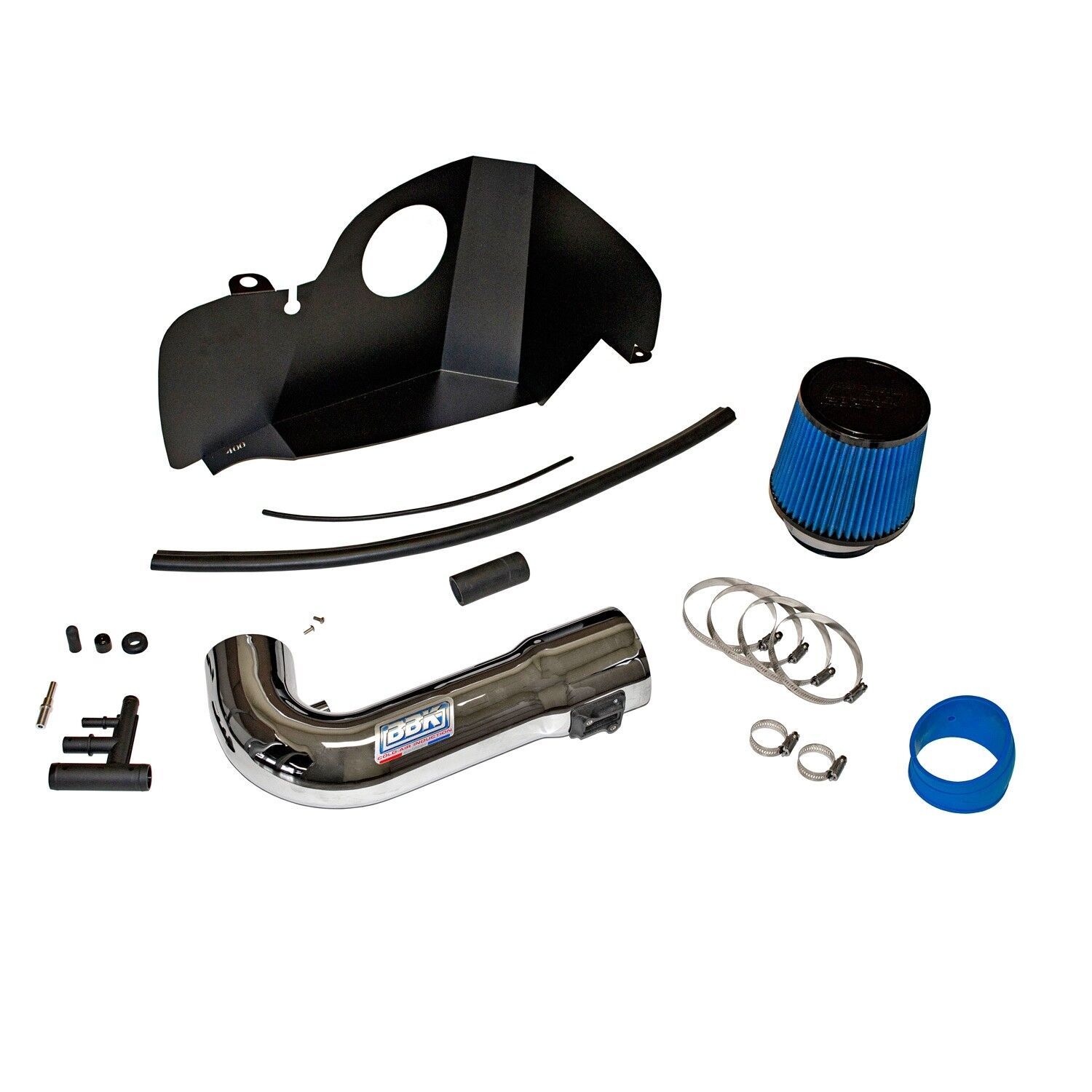 2018-2022 Ford Mustang GT Cold Air Intake - Chrome by BBK Performance - 1452