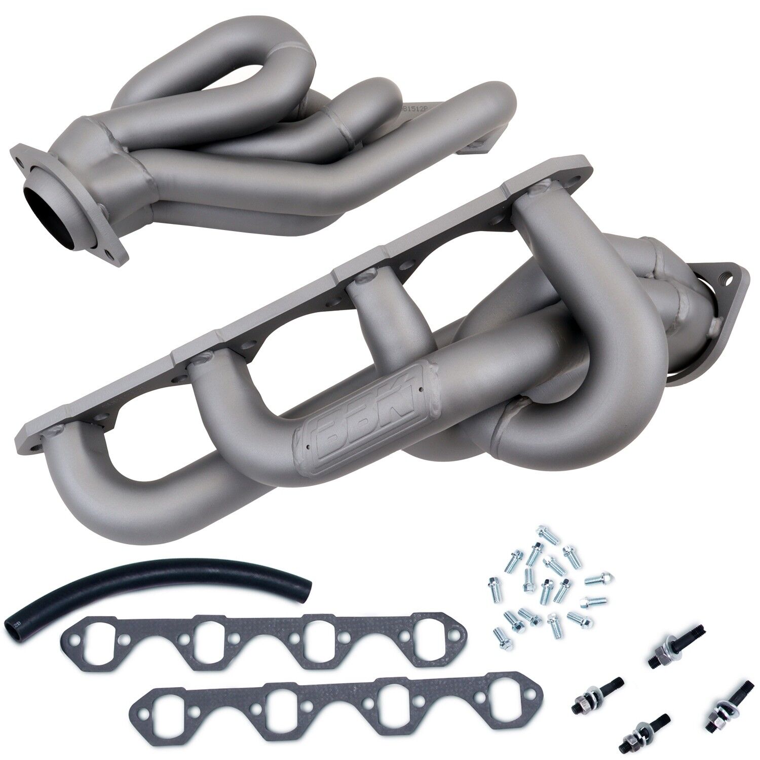 1986-1993 Ford Mustang 5.0L 1-5/8 In. Shorty Equal-Length Headers - Titanium Ceramic by BBK Performance - 1512