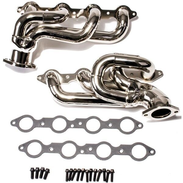 2010-2015 Chevrolet Camaro SS 1-3/4 In. Shorty Headers - Titanium Ceramic by BBK Performance - 4020