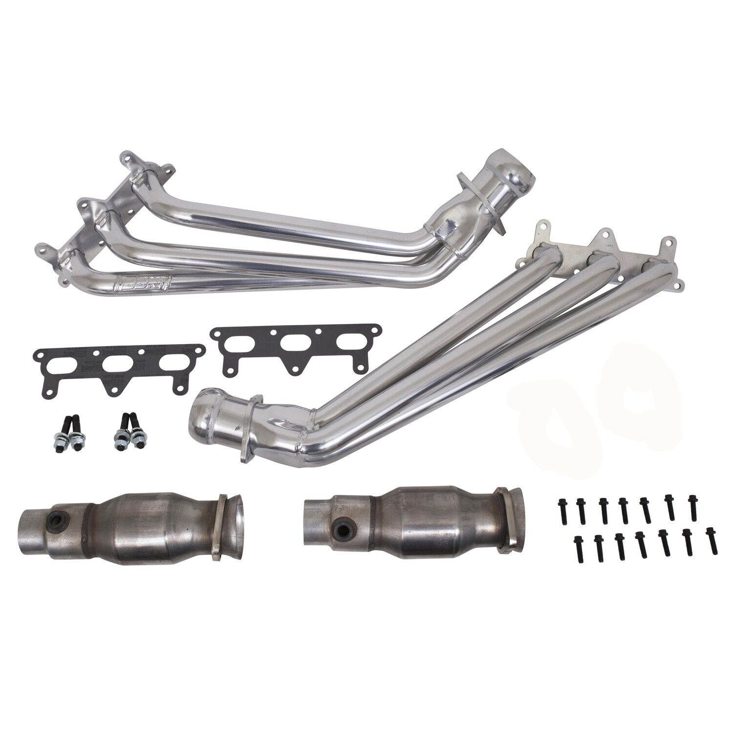 2010-2011 Chevrolet Camaro V6 1-5/8 In. Long Tube Headers W/ Cats - Ceramic by BBK Performance - 40410